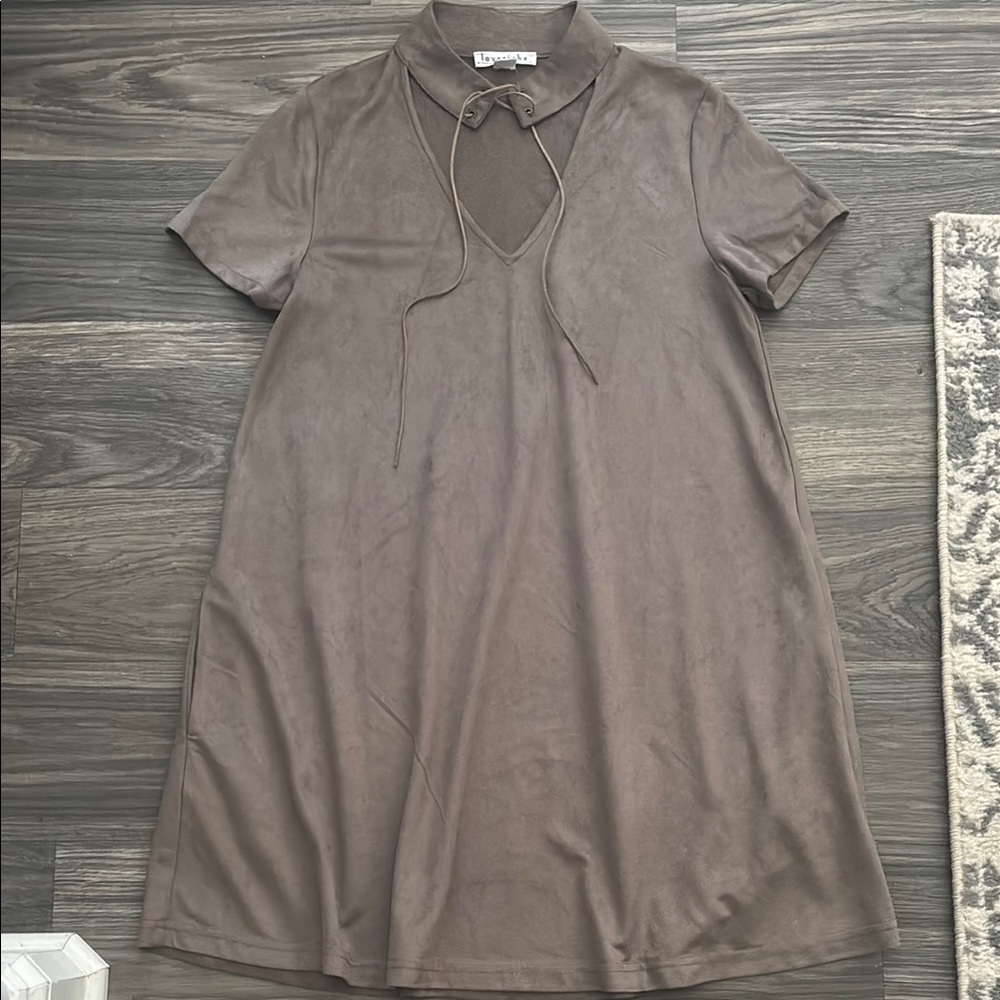 LoveRiche Taupe Dress
